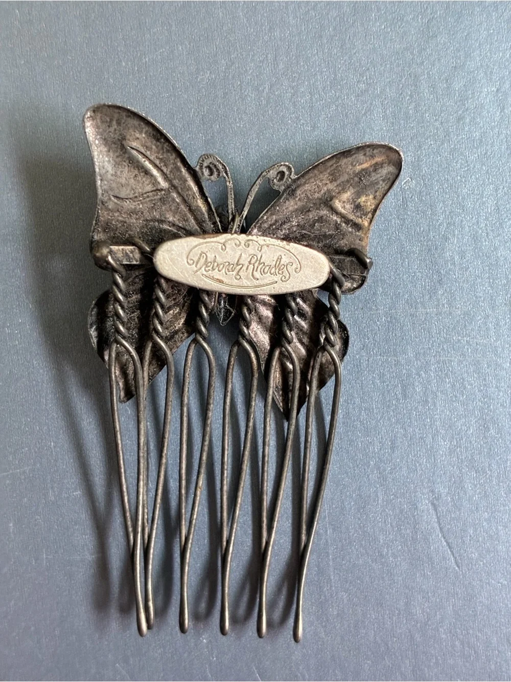 Vintage Deborah Rhodes Butterfly Hair Comb-  Hair Accessory